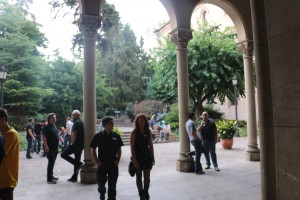 El patio interior de la UB