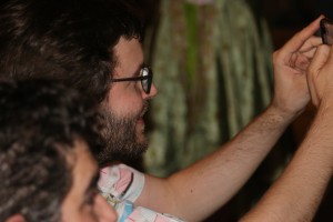 Jesús haciendo fotos a las Burgers