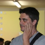 Iván Pajuelo pensando en salir corriendo. Luego le gustó.
