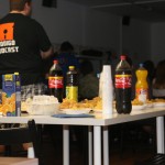 La merienda está a punto... y anda que sobró algo :-D